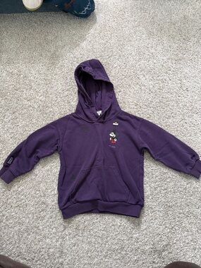 Rare limited Purple Mickey Mouse Graphic Kids Hoodie